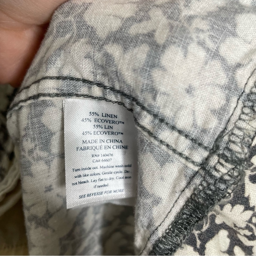 Faherty | Isha Linen‎ Blend Floral Dress, small - Picture 9 of 10